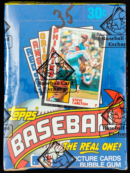 1984 Topps Baseball Wax Box (36 Unopened Packs) - BBCE Certified - Don Mattingly Rookie Card Year Plus Ryan, Ripken Jr, Sandberg, Boggs and More