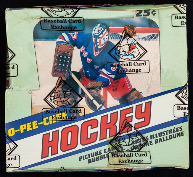 1981-82 O-Pee-Chee Hockey Wax Box (48 Unopened Packs) - BBCE Certified - Paul Coffey, Jari Kurri, Denis Savard and Peter Stastny Rookie Card Year!