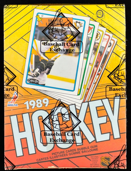 1988-89 O-Pee-Chee Hockey Wax Box (48 Unopened Packs) - BBCE Certified - Brett Hull, Brendan Shanahan, Joe Nieuwendyk and Pierre Turgeon Rookie Card Year