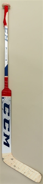 Braden Holtbys 2018-19 Washington Capitals CCM Premier II Game-Used Stick - Photo-Matched to Playoffs! 
