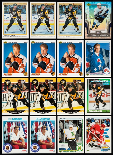 Large 1990s/2000s OPC Premier, Upper Deck and Other Brands Hockey Card Collection Inc. 1990-91 OPC Premier Jaromir Jagr Rookie (3), HOFers, Superstars, Inserts, Food Issues & More