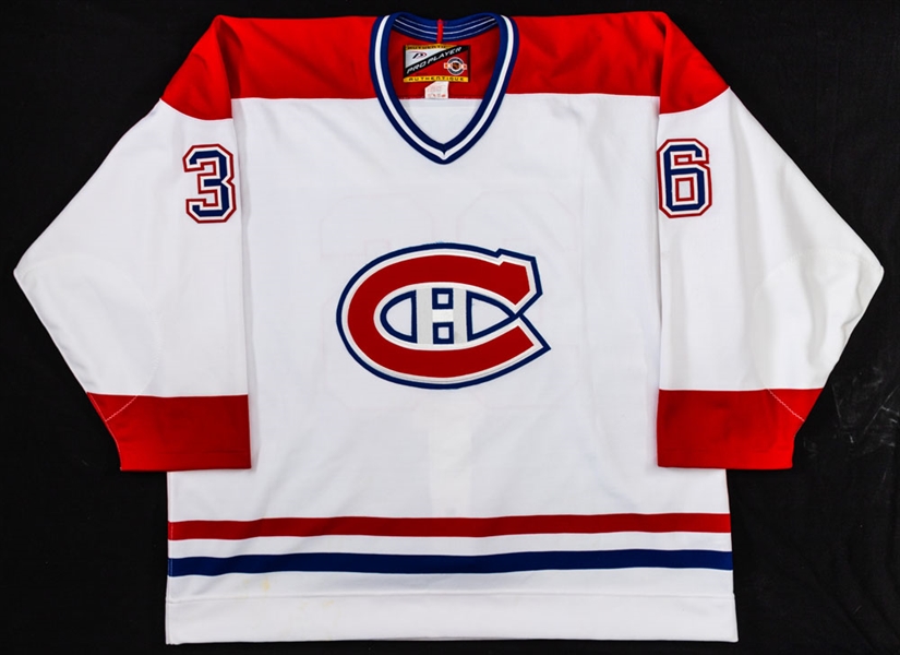 Dave Morissettes 1999-2000 Montreal Canadiens Game-Issued Training Camp/Pre-Season Jersey with Team LOA
