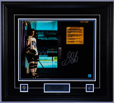 Sidney Crosby Signed Rimouski Oceanic Framed Photo Display (26 ½” x 29”) - Frameworth Authenticated