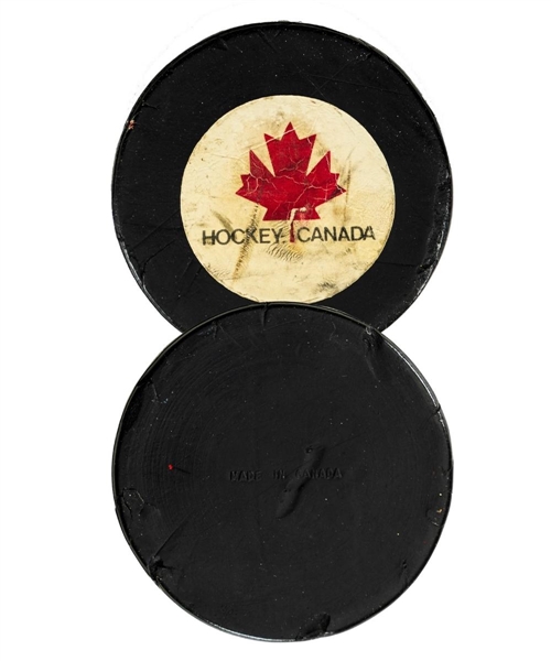 Scarce 1972 Canada-Russia Series Game Puck