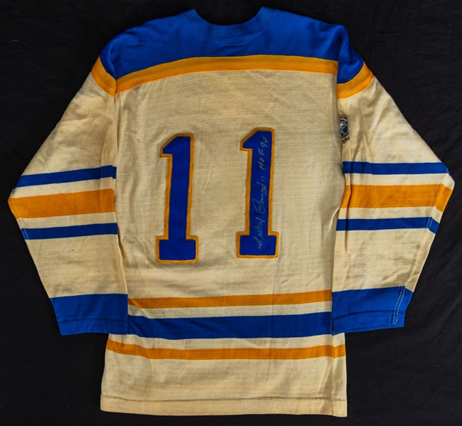 Gilbert Perreault Signed Vintage Buffalo Sabres Sandow Jersey with JSA LOA