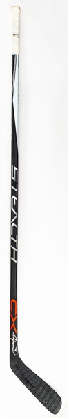 Taylor Halls Mid-to-Late-2010s New Jersey Devils Signed Easton Stealth Game-Used Stick