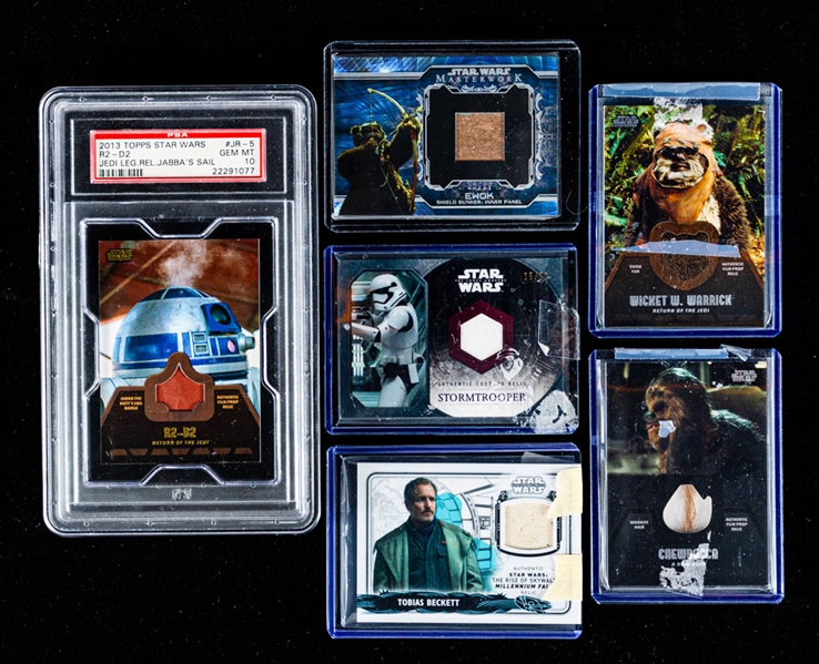 Star Wars Card Collection (50+) Including Printing Plates (1/1), Authentic Film Prop Relics, Fil Cel Relic & Other Relics and Cards