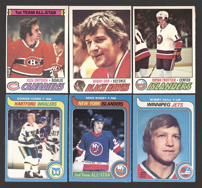 1977-78 O-Pee-Chee Hockey Complete 396-Card Set, 1979-80 O-Pee-Chee Hockey Near Complete Set (395/396) Plus 1970s and Early-1980s Cards (2400+)