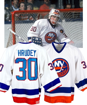 Kelly Hrudeys 1985-86 New York Islanders Game-Worn Jersey - Photo-Matched! (The Barry Meisel Collection)