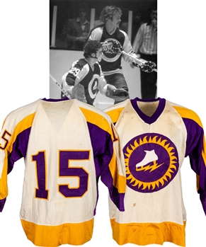 Brian Morenzs 1973-74 WHA New York Golden Blades Game-Worn Jersey - First and Only Season for Team in WHA! (The Barry Meisel Collection)