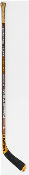 Brian Leetch’s Mid-to-Late-1990s New York Rangers Easton Ultra Lite Game-Used Stick 