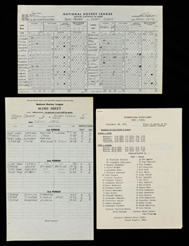 1972 Canada-Russia Series Sept. 28th Game 8 Statistics Sheet Collection