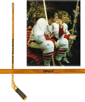 Phil Espositos 1972 Canada-Russia Series Team Canada Northland Game-Used Stick