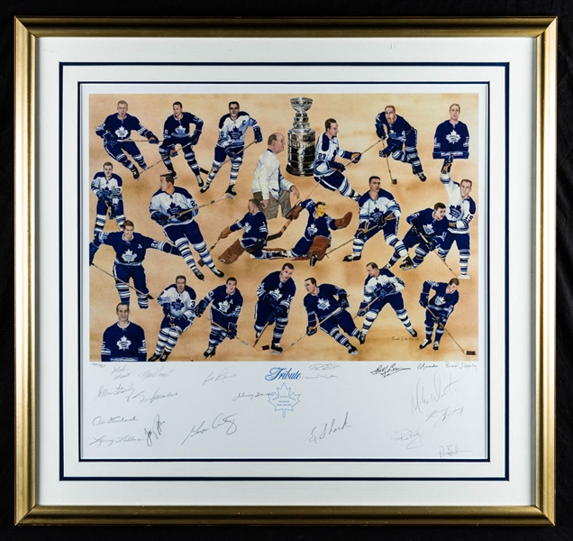 Toronto Maple Leafs 1966-67 Stanley Cup Champions 25th Anniversary Team-Signed Limited-Edition Brad Haley Framed Print (30” x 32”)