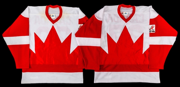 1972 Canada-Russia Series 1987 “Relive the Dream” 15th Anniversary Game-Worn Jerseys (5)