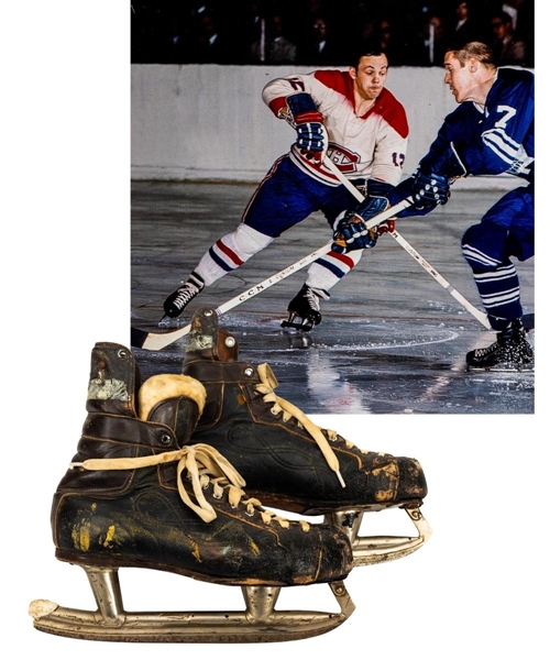 Yvan Cournoyer’s Mid-1960s Montreal Canadiens Signed CCM Prolite Game-Used Rookie Era Skates (Barry Meisel Collection)