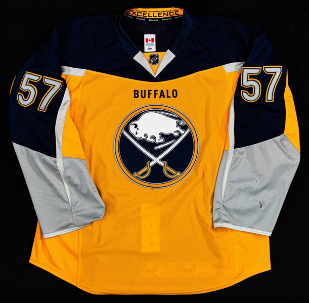 Tyler Myers’ 2013-2015 Buffalo Sabres Game-Worn Third Jersey