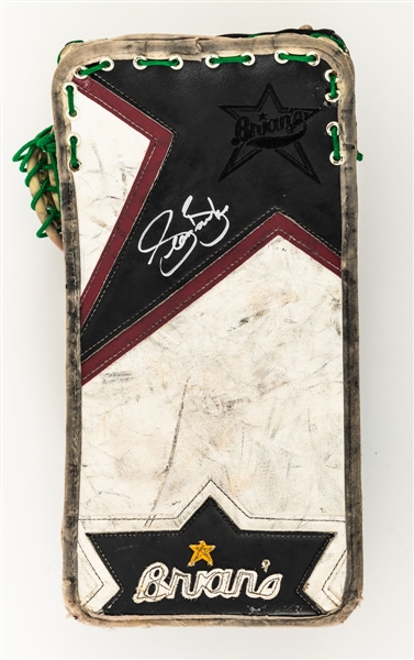 Sean Burke’s 2003-04 Phoenix Coyotes Signed Brian’s Game-Used Blocker and Glove with LOA 