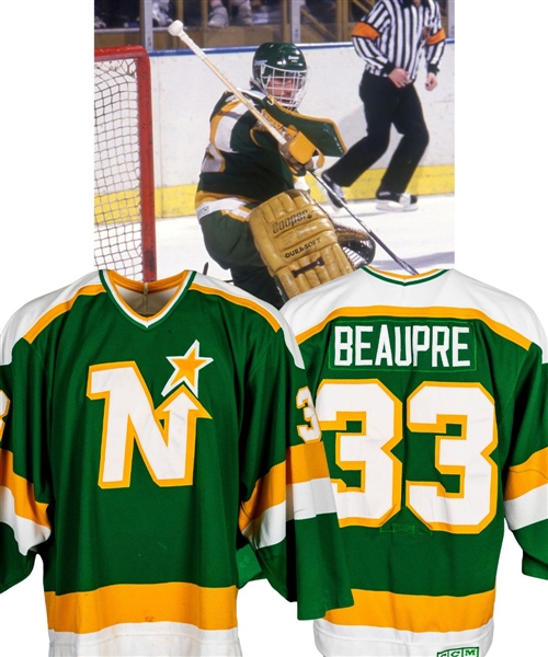 Don Beaupres 1987-88 Minnesota North Stars Game-Worn Jersey with LOA