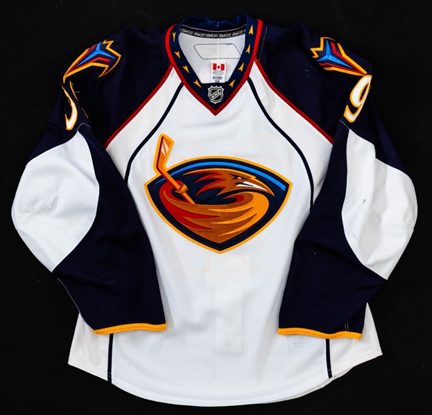 Tobias Enstroms 2009-10 Atlanta Thrashers Game-Worn Jersey with Team COA – Photo-Matched!