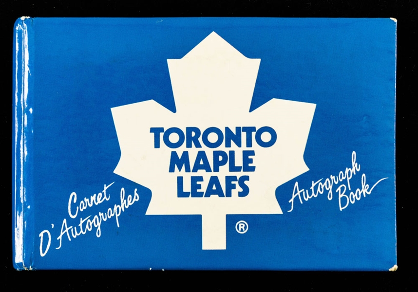 Toronto Maple Leafs Multi-Signed Autograph Booklet – 78 Signatures including 19 HOFers, with Watson, Stanley, Kennedy, Clark and Sittler - LOA