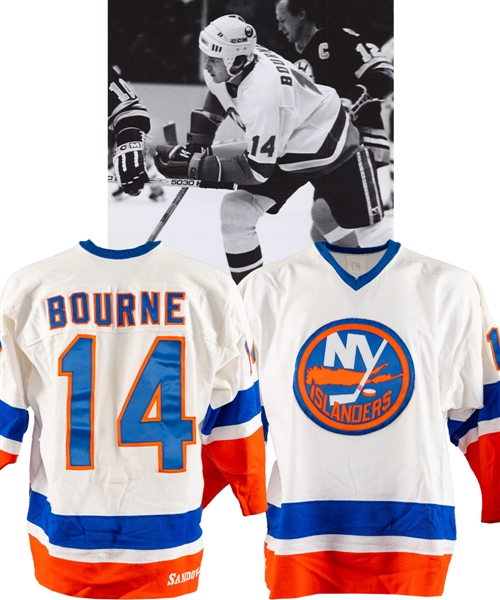 Bob Bournes 1981-82 New York Islanders Game-Worn Jersey with His Signed LOA