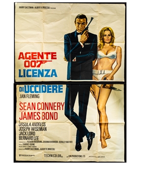 "Dr No" James Bond 1971 Italian Four Sheet RI Movie Poster (55” x 78”)