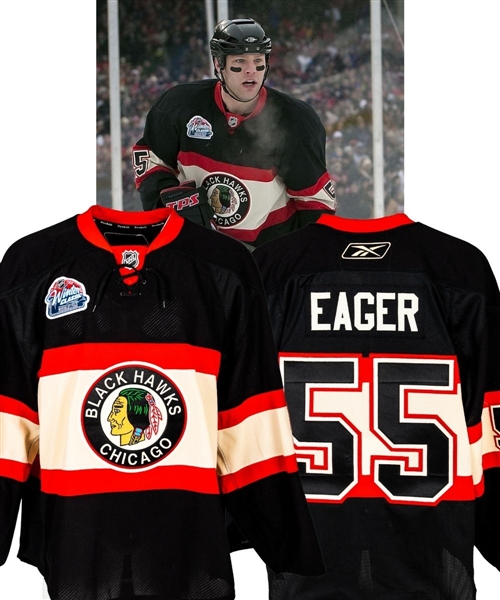 Ben Eager’s 2009 NHL Winter Classic Chicago Blackhawks Game-Worn Second Period Jersey with LOA