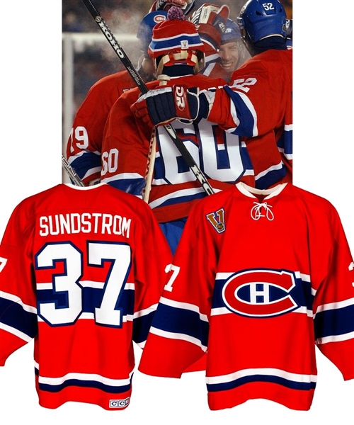 Niklas Sundstrom’s 2003 Heritage Classic Montreal Canadiens Game-Worn Jersey