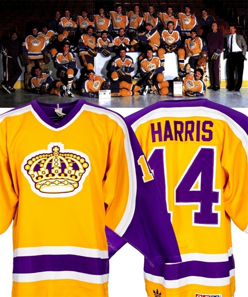 Billy Harris 1983-84 Los Angeles Kings Game-Worn Jersey with MeiGray COR