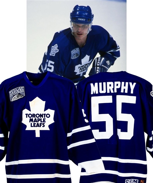 Larry Murphy’s 1996-97 Toronto Maple Leafs Game-Worn Jersey with Team LOA – MLG 65th Patch!