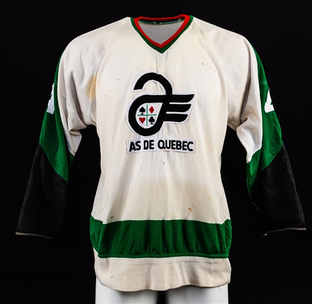 Late-1960s AHL Quebec Aces Game-Worn Jersey Attributed to Ralph MacSweyn (Philadelphia Flyers Farm Team)