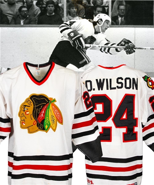 Doug Wilsons 1985-86 Chicago Black Hawks Game-Worn Playoffs Jersey