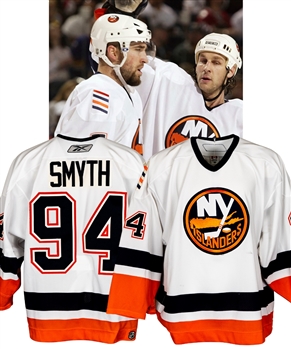Ryan Smyth’s 2006-07 New York Islanders Game-Worn Playoffs Jersey with LOA – Photo-Matched!