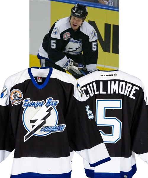 Jassen Cullimore’s 2003-04 Tampa Bay Lightning Game-Worn Stanley Cup Finals Jersey with LOA 