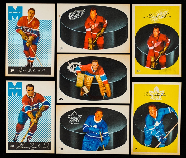 1962-63 Parkhurst Hockey Near Complete Card Set (54/56)