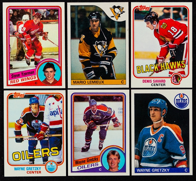 1981-82, 1984-85 and 1985-86 Topps Hockey Mostly High Grade Complete Sets