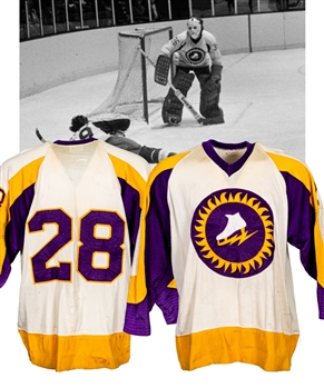 Bob “Butch” Barber’s 1973-74 WHA New York Golden Blades Game-Worn Jersey – First and Only Season for Team in WHA!