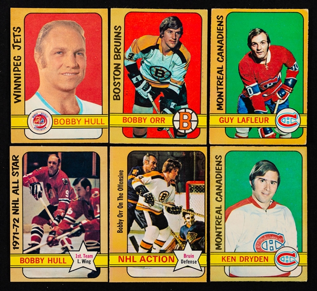 1972-73 O-Pee-Chee Hockey Complete 341-Card Set