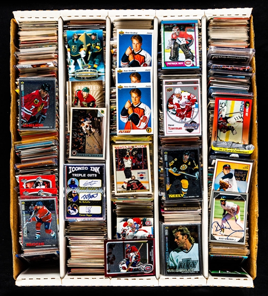Modern Hockey Card Collection Including 2008-09 Upper Deck Montreal Canadiens Centennial Complete 300-Card Set, Patch/Signed Cards (45+), Goalie Cards (2 Binders) & More
