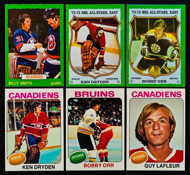 1973-74 and 1975-76 Topps Hockey Near Complete Sets