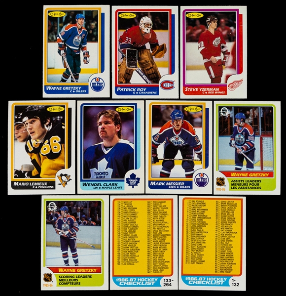 1986-87, 1987-88, 1988-89 and 1989-90 O-Pee-Chee Hockey Complete Sets Plus 1991-92, 1992-93 & 1993-94 OPC Complete Sets