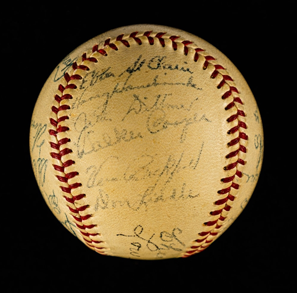 Milwaukee Braves 1953 Team-Signed Official National League Warren Giles Baseball with PSA/DNA LOA