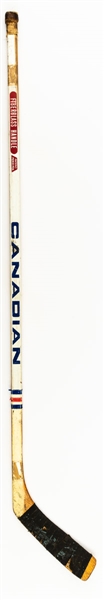 Guy Lapointes Mid-to-Late-1970s Montreal Canadiens Game-Used Canadien Stick 