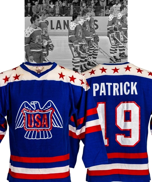 Craig Patricks 1976 Canada Cup Team USA Game-Worn Jersey