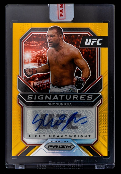 2021 Panini Gold Prizm UFC Sensational Signatures #SG-MRA Shogun Rua (06/10)