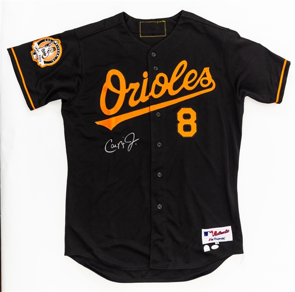 Cal Ripken Jr. Signed Baltimore Orioles Jersey with "Ripken Jr. 1981-2001" Patch - JSA Certified