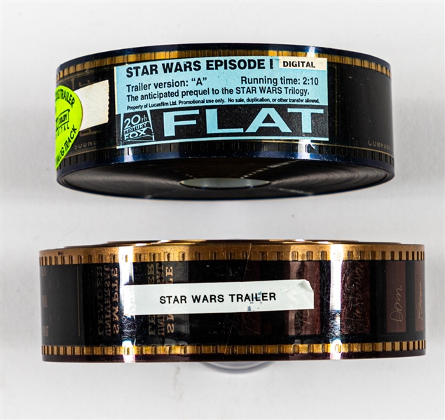 Vintage and Modern Star Wars Memorabilia Collection Including 1977 Star Wars 35MM Film Trailer