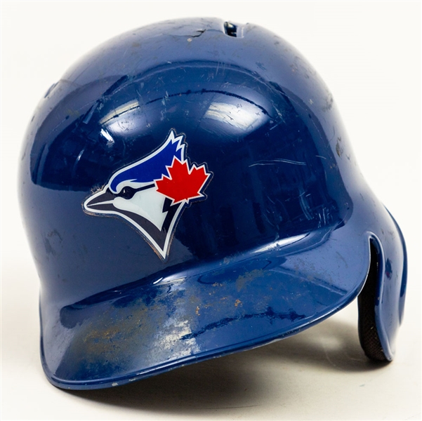 Russell Martins 2015 Toronto Blue Jays Game-Used Postseason Batting Helmet - Photo-Matched!