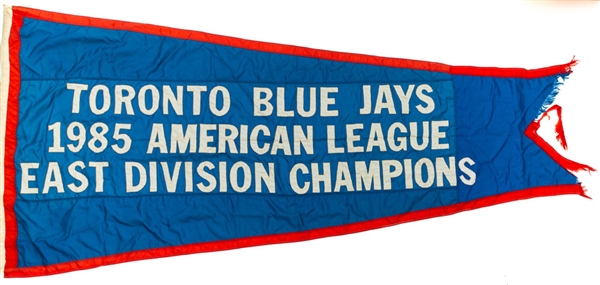 Large Toronto Blue Jays 1985 American League East Division Champions Banner (52" x 116")